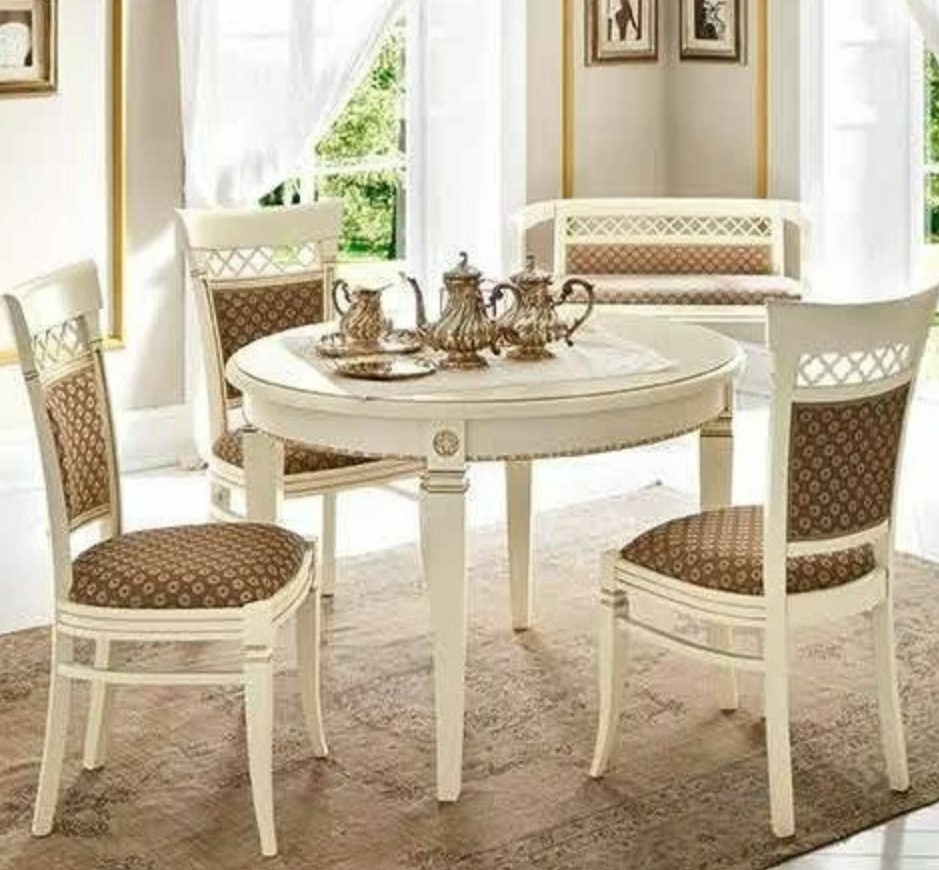 Стол круглый раздвижной Palazzo Ducale laccato 71BO54 (УЦЕНКА) купить по лучшей цене в Rattan&Wood