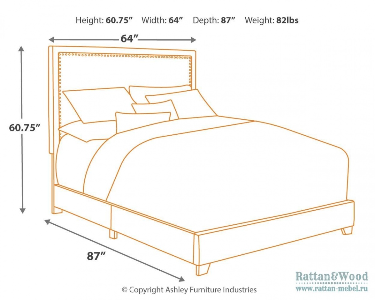 Стандартные размеры кроватей двуспальных в см таблица - фото