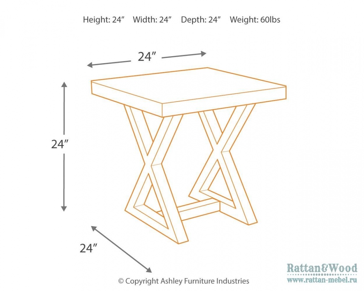 Схема квадратного стола