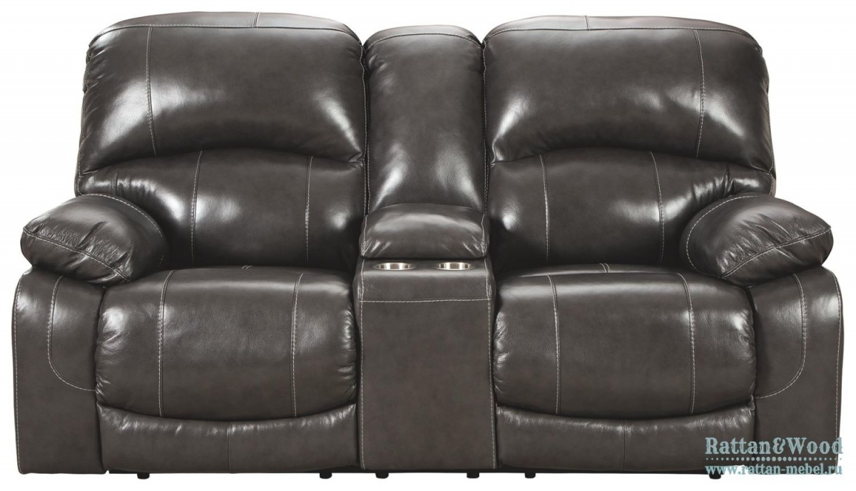 Двухместный кожаный диван с регулируемыми подголовниками