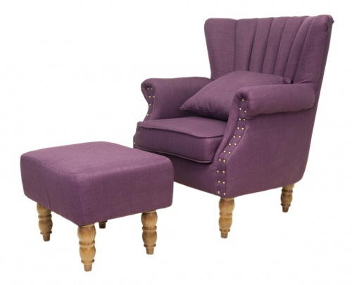 5KS24036-V Кресло с пуфом Lab violet