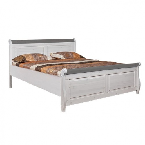 Кровать МАЛЬТА М-160 без ящиков (серый)