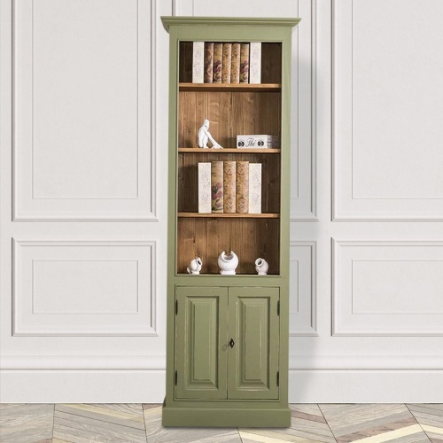 Узкий книжный шкаф с открытыми полками Odeline (Оделин)