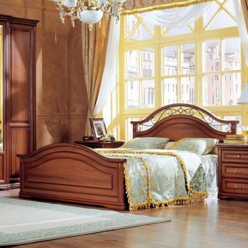 Кровать 180 (Джоконда орех), вариант №1 180x200