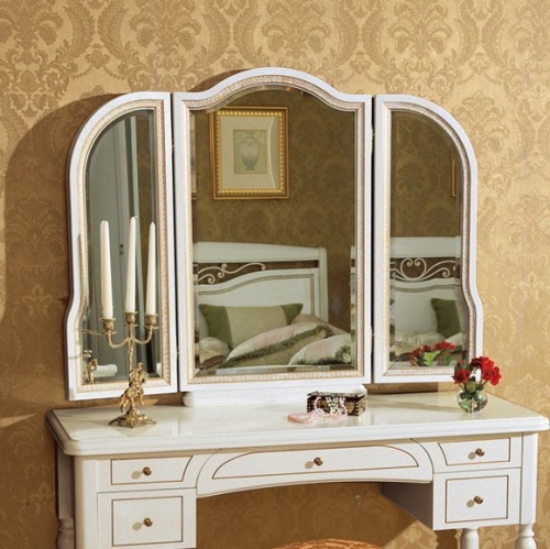 Зеркало для стола туалетного Luigi белая