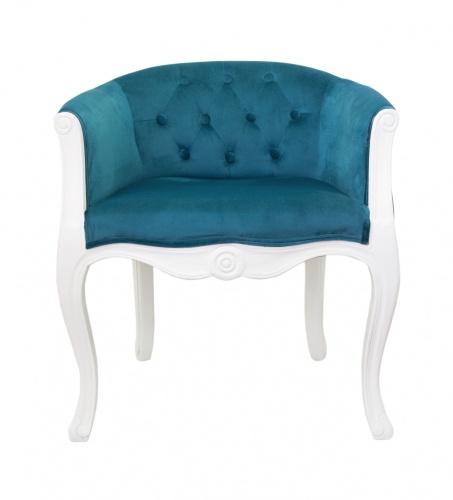 Низкие кресла для дома Kandy blue+white