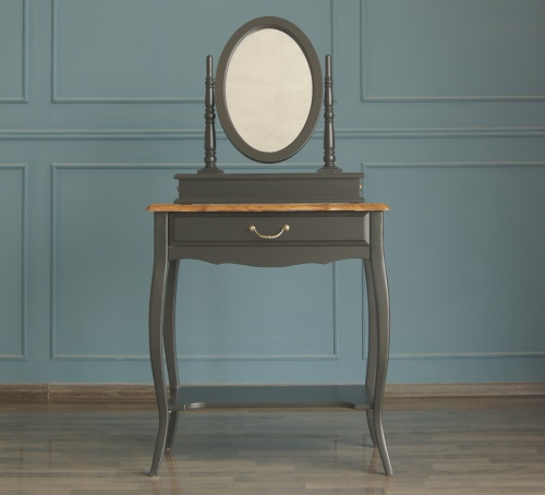 Туалетный столик Leontina Black с зеркалом арт ST9321BLK