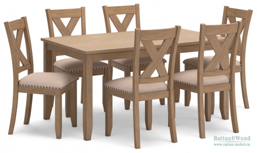 Sanbriar обеденный стол и стулья (набор из 7), ASHLEY