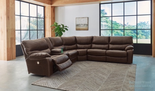 Family Circle 3-секционный модульный диван с электрическим реклайнером, ASHLEY