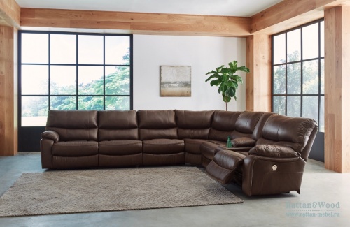 Family Circle 4-секционный модульный диван с электрическим реклайнером, ASHLEY