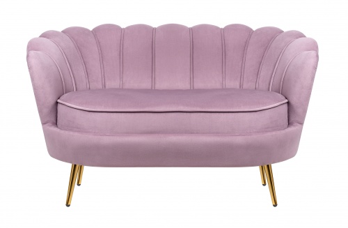 Двухместный диван Дизайнерский диван ракушка Pearl double pink розовый