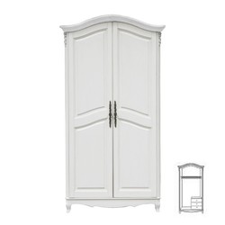 F6682 S06 Шкаф 2-х дверный White Rose