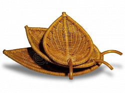 Leaf Комплект подносов из 3х в форме листа (ECODESIGN)