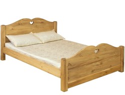 LCOEUR 160 Кровать двухспальная с высоким изножьем (ширина 140 см, 160 см, 180 см, 200 см) Pin Magic