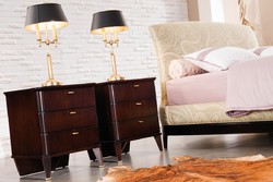 FB.BST.MES.139 Прикроватная тумбочка, отделка шпон махагона C (Mahogany C) MESTRE
