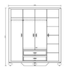 FB.WR.PL.175 Гардероб PALERMO