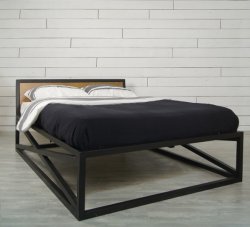 ETG153 Дизайнерская двуспальная кровать Industrial