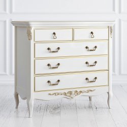 R109g Комод бельевой 5 ящиков Romantic Gold