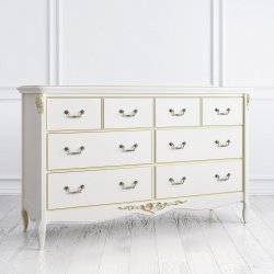 R134g Комод широкий 8 ящиков Romantic Gold