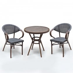 Комплект мебели A1007/D2003S-AD64 Dark brown (2+1)