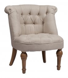 Кресло Sophie Tufted Slipper Chair бежевое