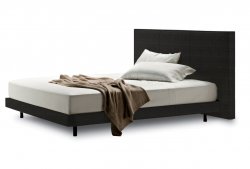Кровать Knoff Grande 180х200 тёмно-серая
