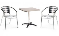 Комплект мебели LFT-3059/T3125-60x60 Silver (2+1)