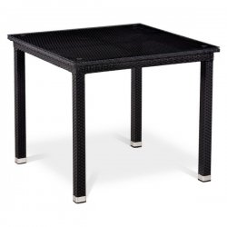 Стол из иск. ротанга T246ST-90x90 Black