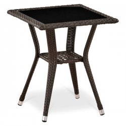 Стол из иск. ротанга T25-W51-50x50 Brown