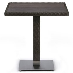 Стол из иск. ротанга T607D-W53-70x70 Brown (декинг)