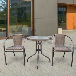 Комплект мебели Асоль-1A TLH-037A/087A-D60 Cappuccino (2+1)