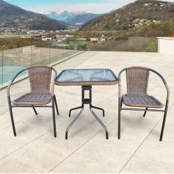 Комплект мебели Асоль-2A TLH-037A/073A-60х60 Cappuccino (2+1)