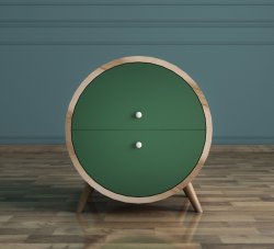 EL10G Тумба Ellipse круглая с ящиками