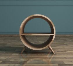 EL11 Тумба Ellipse круглая с полкой