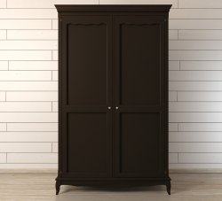 ST9327KRBLK Шкаф Leontina Black для одежды