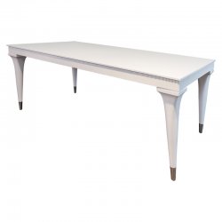 FB.DT.RIM.198 Обеденный стол раздвижной RIMINI отделка белый глянцевый лак (white gloss lacquer)