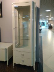 FB.WR.MD.389 Витрина MODENA отделка бежевый лак Beige B