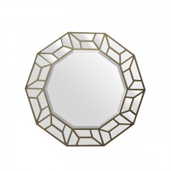 17-6604GOLD Зеркало диам.80 см