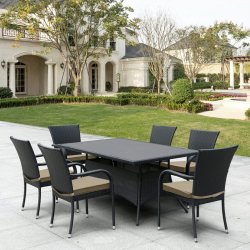 Комплект плетеной мебели T170S/S6Black 6Pcs