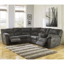 Диван угловой с реклайнерами Tambo-Pewter, Ashley Furniture