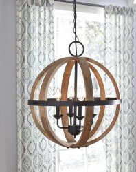 Люстра Emilano-Black/Natural, Ashley Furniture